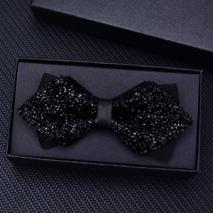 Papillon con strass di cristallo alla moda casual da uomo - image 14