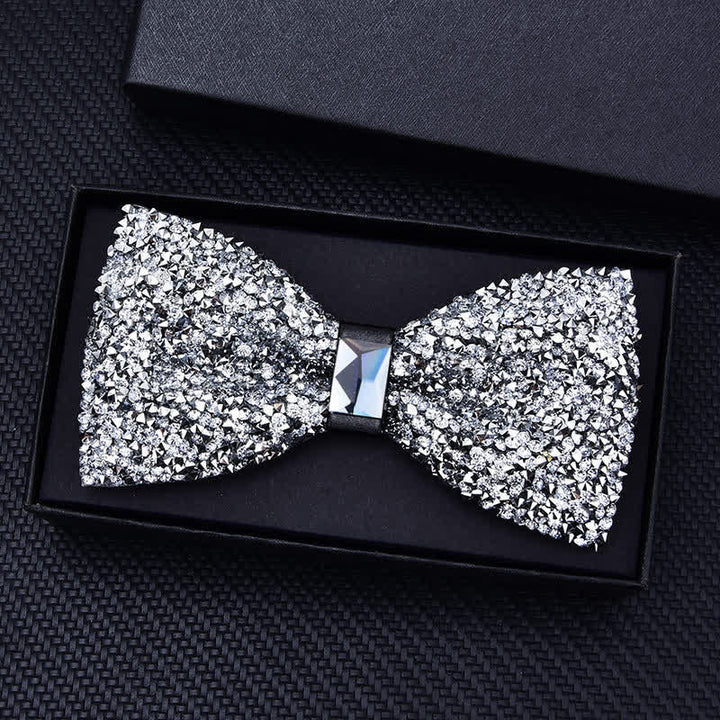 Papillon con strass di cristallo alla moda casual da uomo