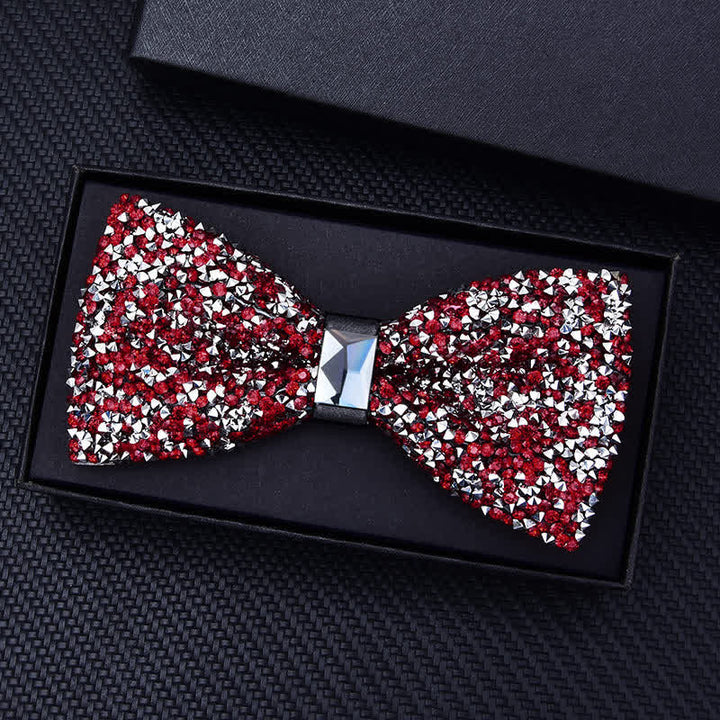 Papillon con strass di cristallo alla moda casual da uomo