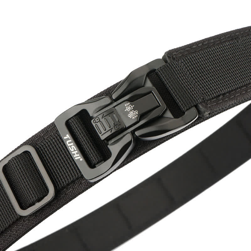 Cintura tattica da uomo con fibbia a sgancio rapido e doppia chiusura spessa - image 0
