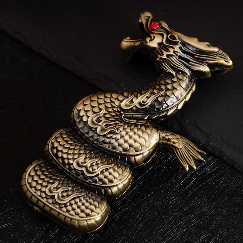 Accendino a butano ricaricabile creativo e unico a forma di drago - Bronzo - image 6
