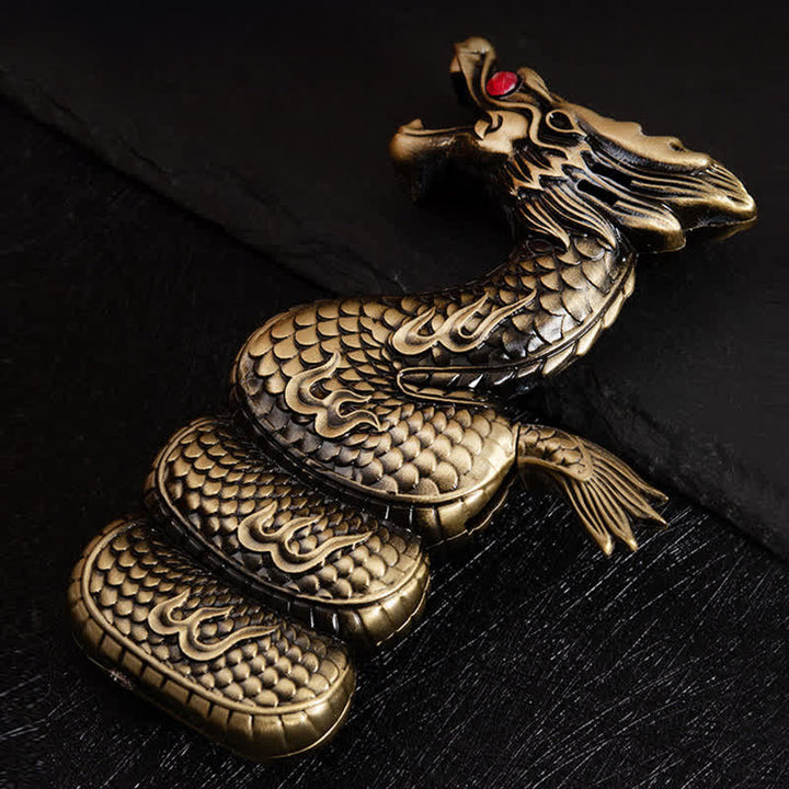 Accendino a butano ricaricabile creativo e unico a forma di drago - Bronzo - image 6