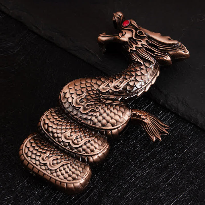 Accendino a butano ricaricabile creativo e unico a forma di drago - Bronzo rosso - image 7