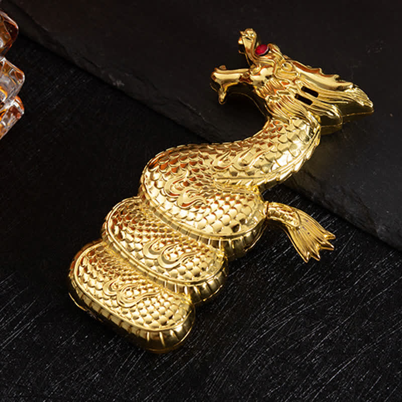 Accendino a butano ricaricabile creativo e unico a forma di drago - Oro - image 0