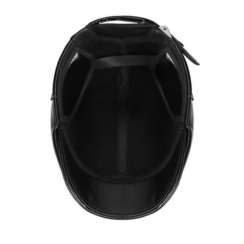 Cappello basco caldo invernale casual nero con paraorecchie