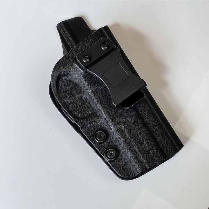 Borsa da cintura rigida nera con clip da cintura