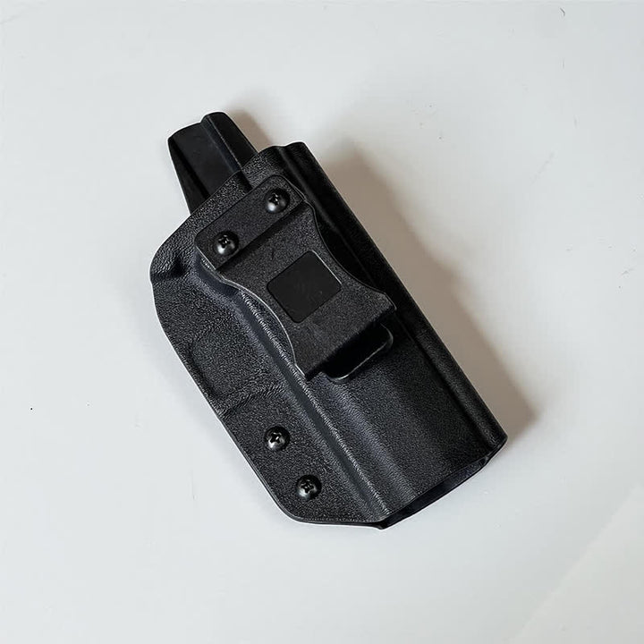 Borsa da cintura rigida nera con clip da cintura
