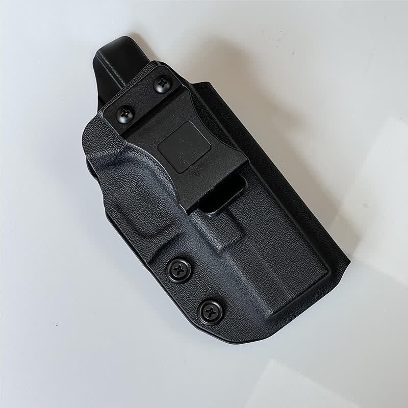 Borsa da cintura rigida nera con clip da cintura