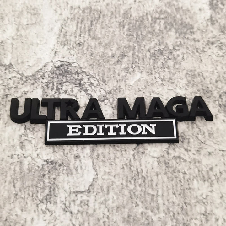Distintivo per auto adesivo in metallo ULTRA MAGA EDITION
