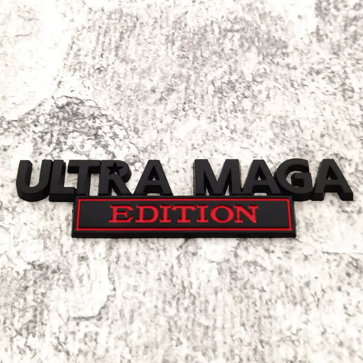 Distintivo per auto adesivo in metallo ULTRA MAGA EDITION
