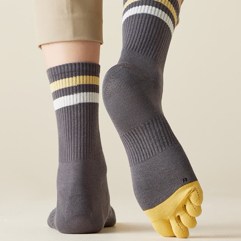 Calzini Five Fingers Crew a righe abbinate da uomo - image 7