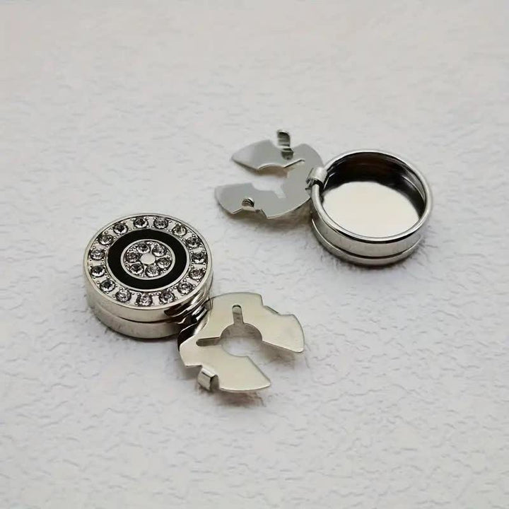 Set di gemelli da uomo con bottoni a pressione eleganti e originali, 1 paio
