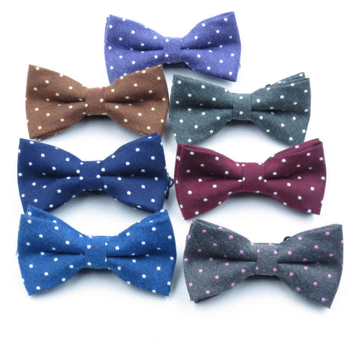 Set di 3 cravatte eleganti a pois da uomo - image 3