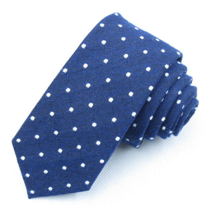 Set di 3 cravatte eleganti a pois da uomo - Marina - Cravatta - image 14