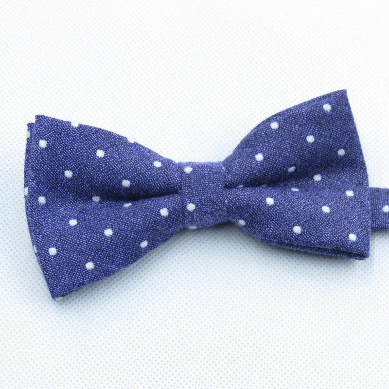 Set di 3 cravatte eleganti a pois da uomo - Viola - Papillon - image 31