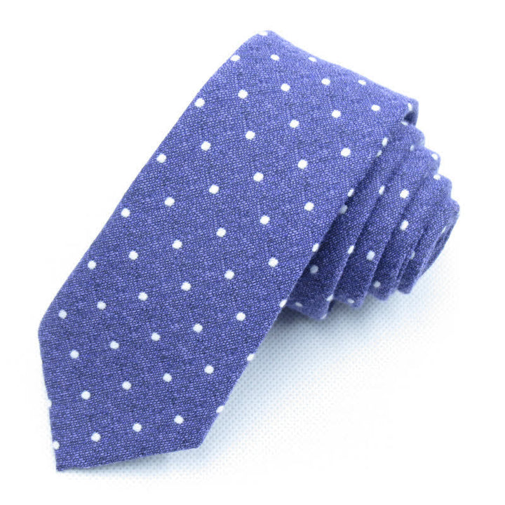 Set di 3 cravatte eleganti a pois da uomo - Viola - Cravatta - image 30