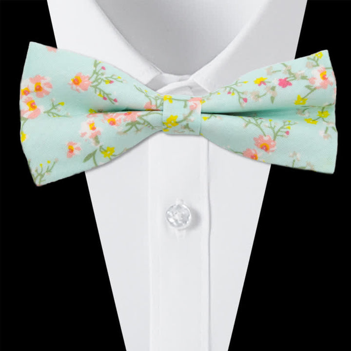 Set di 3 cravatte a farfalla in cotone con motivo Paisley da uomo