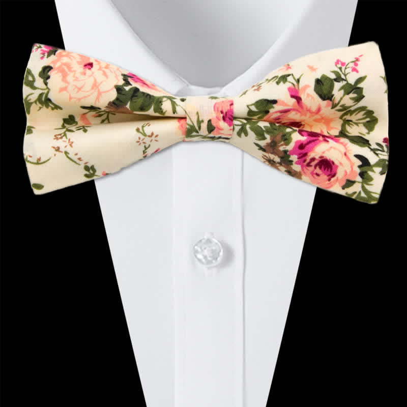 Set di 3 cravatte a farfalla in cotone con motivo Paisley da uomo
