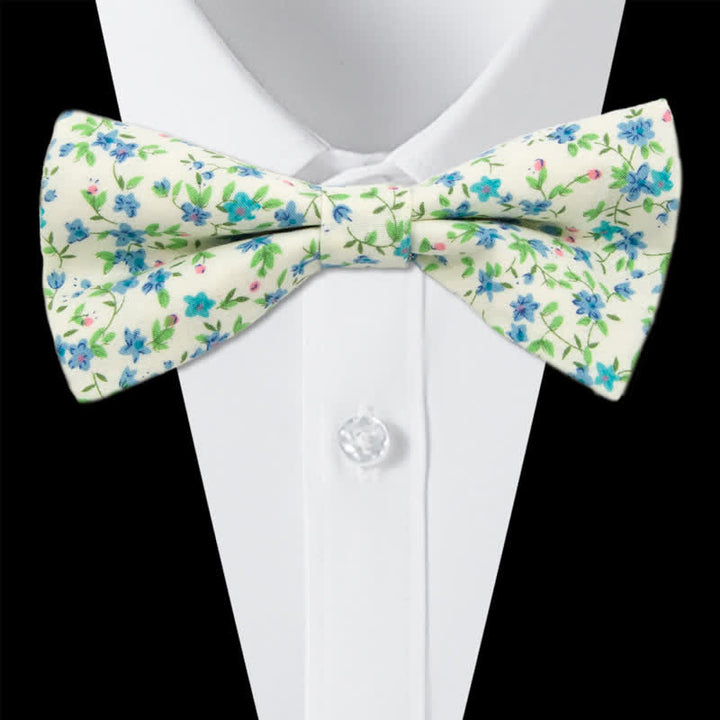 Set di 3 cravatte a farfalla in cotone con motivo Paisley da uomo