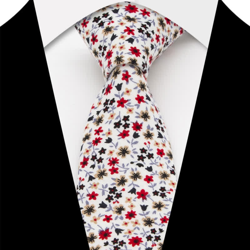 Set di 3 cravatte a farfalla in cotone con motivo Paisley da uomo - Stile n. 8 - Cravatta - image 22