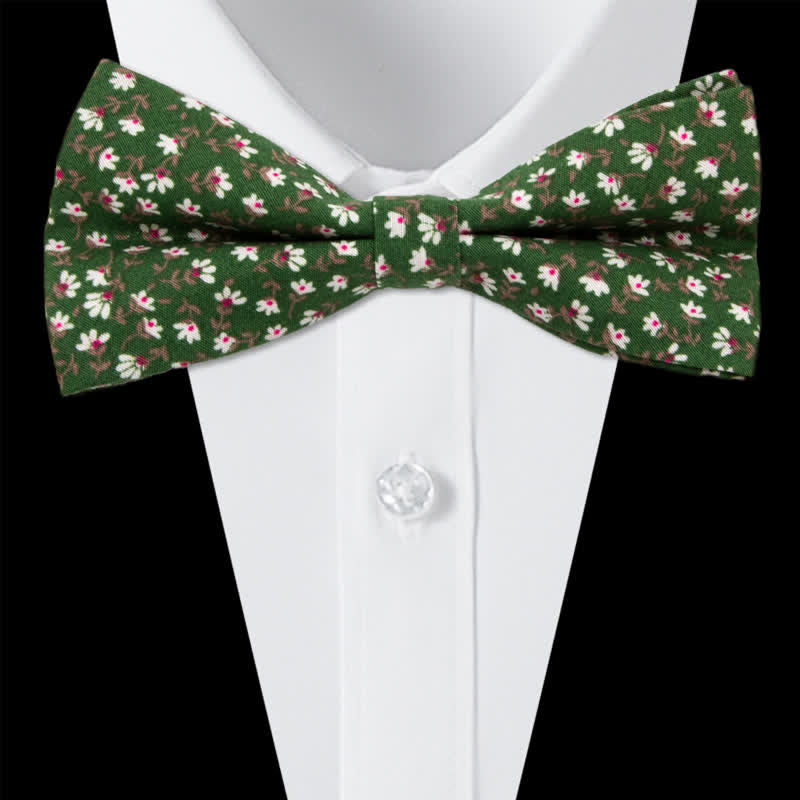 Set di 3 cravatte a farfalla in cotone con motivo Paisley da uomo