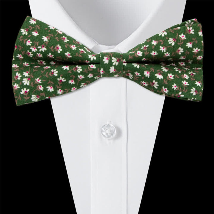 Set di 3 cravatte a farfalla in cotone con motivo Paisley da uomo