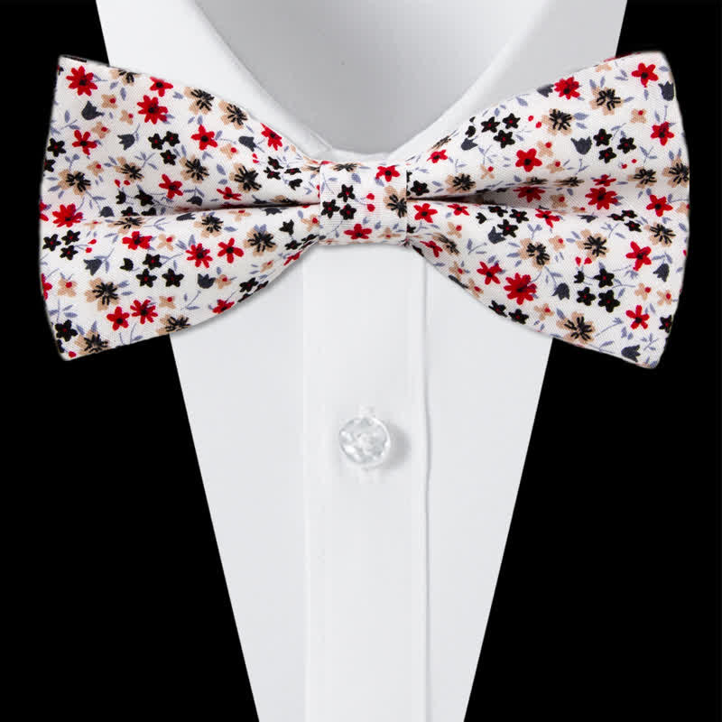 Set di 3 cravatte a farfalla in cotone con motivo Paisley da uomo