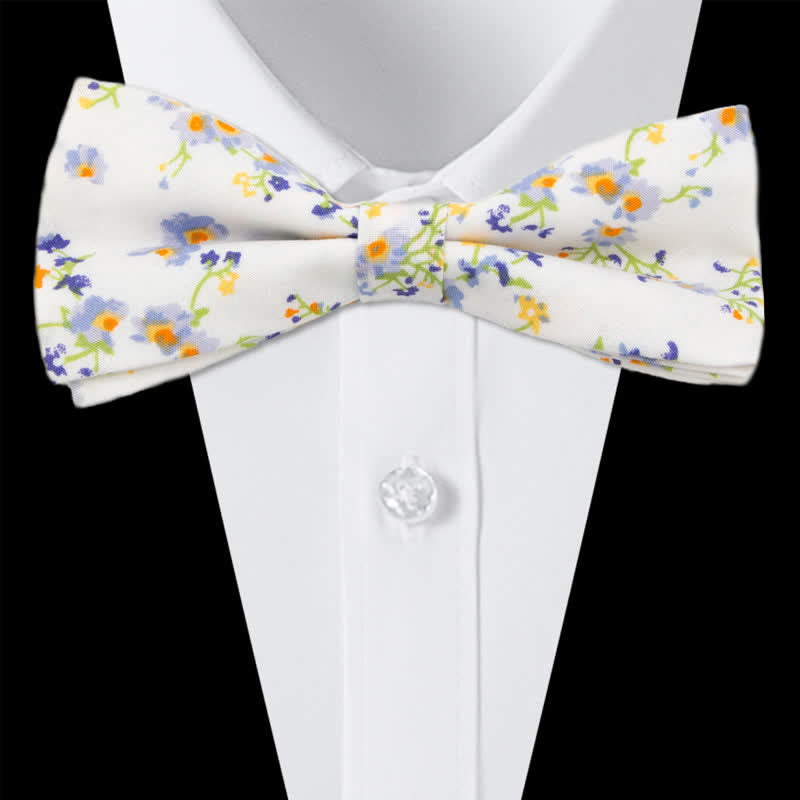 Set di 3 cravatte a farfalla in cotone con motivo Paisley da uomo