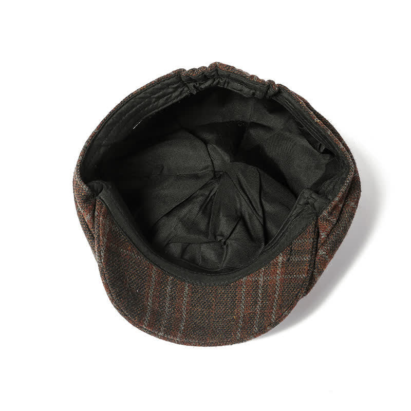 Cappello basco ottagonale da cowboy scozzese vintage da uomo - image 1