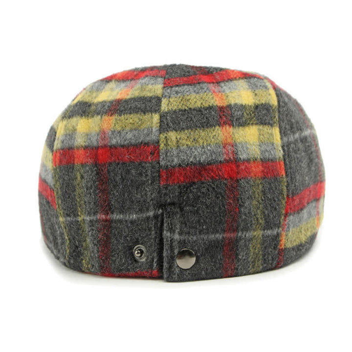 Cappello da strillone a otto pannelli a quadri tradizionali, berretto britannico - image 7