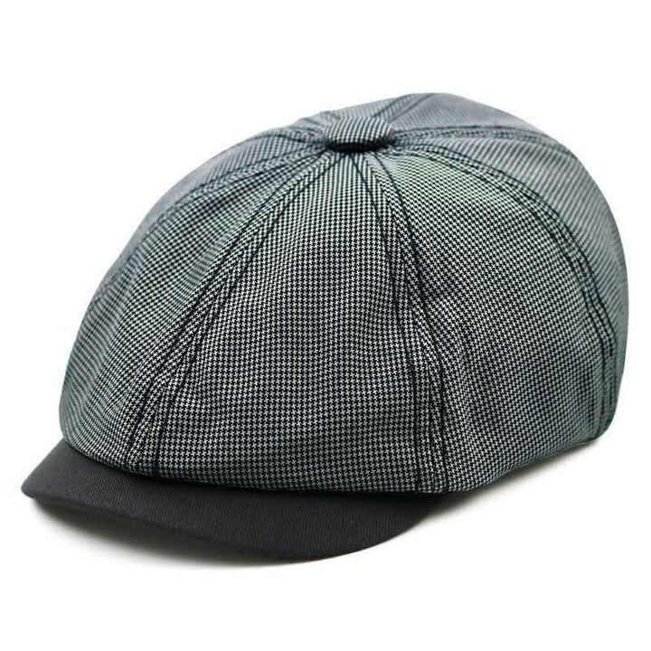Cappello basco casual con patchwork pied de poule