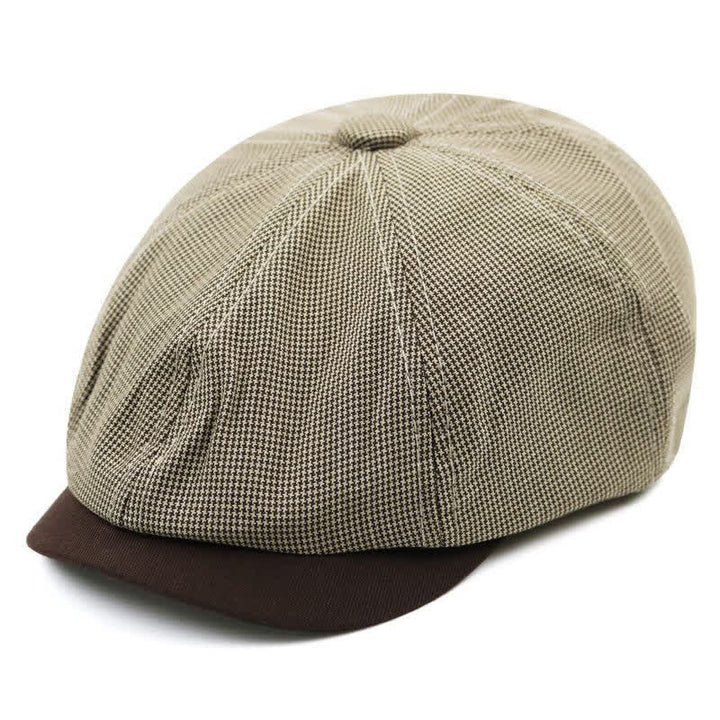 Cappello basco casual con patchwork pied de poule