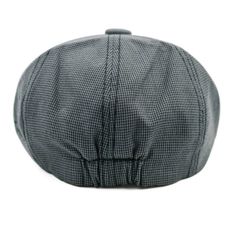 Cappello basco casual con patchwork pied de poule - image 3