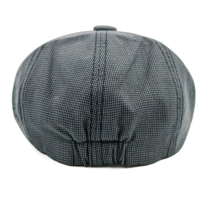 Cappello basco casual con patchwork pied de poule - image 3