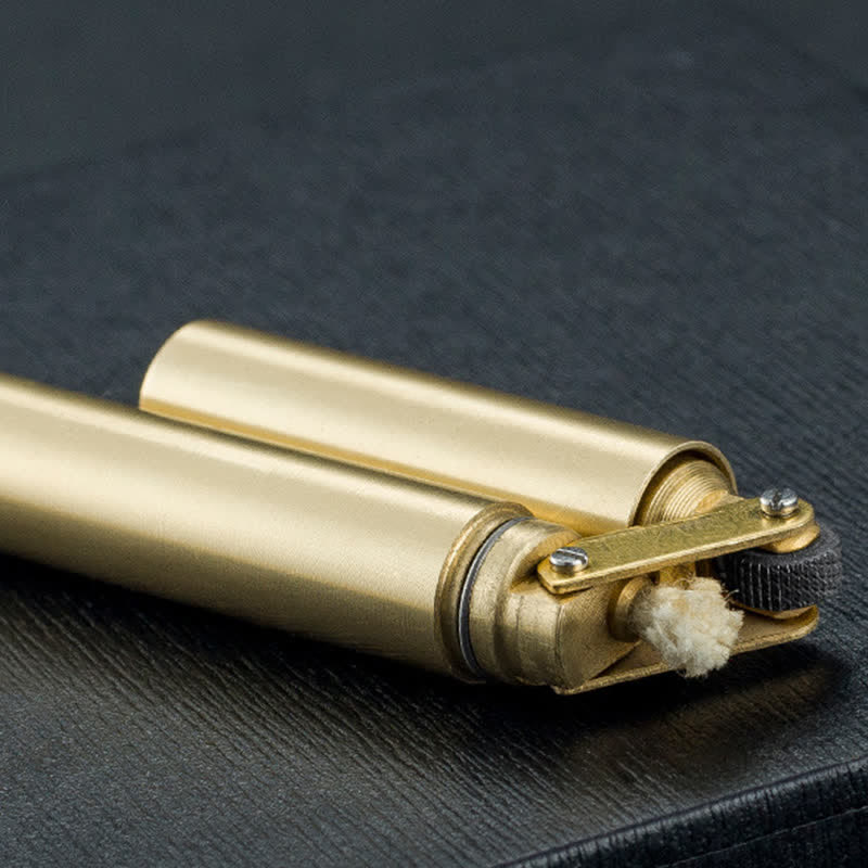 Accendino a cherosene ricaricabile pieghevole sottile cilindrico Nunchaku