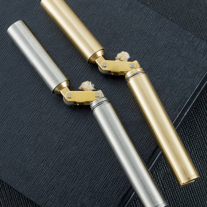 Accendino a cherosene ricaricabile pieghevole sottile cilindrico Nunchaku