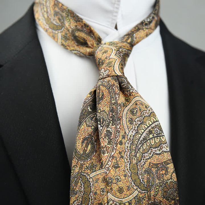 Cravatta da sposa con stampa floreale Paisley Exotic Romance da uomo