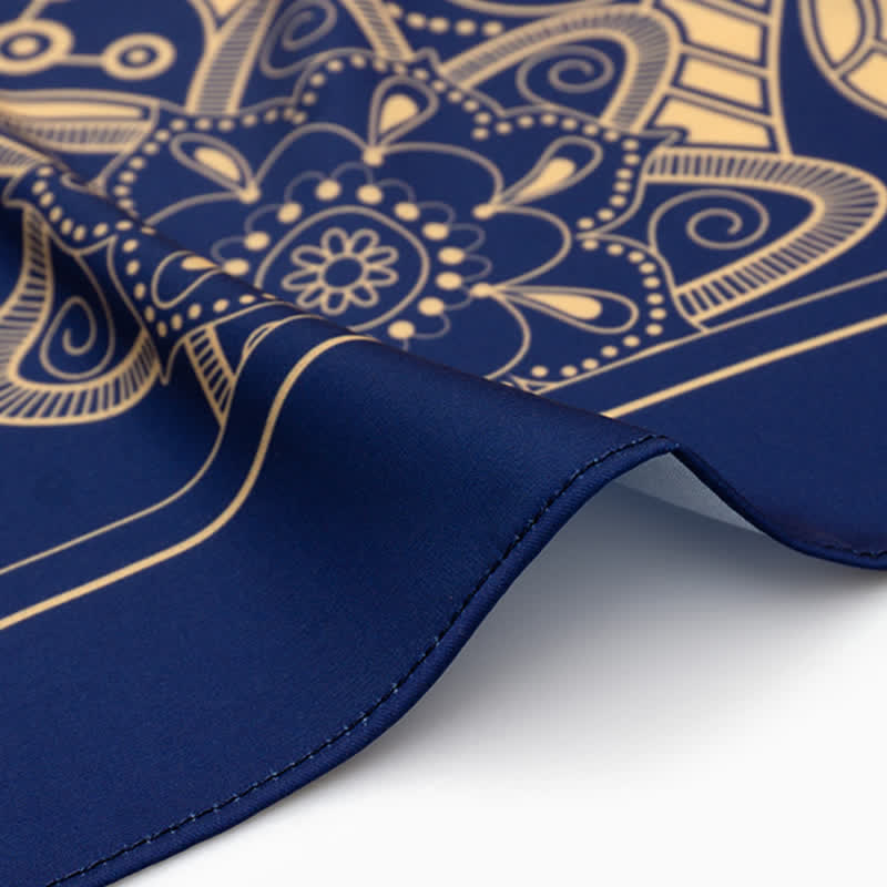 Grande ed elegante sciarpa quadrata stampata Paisley classica in stile britannico - image 13