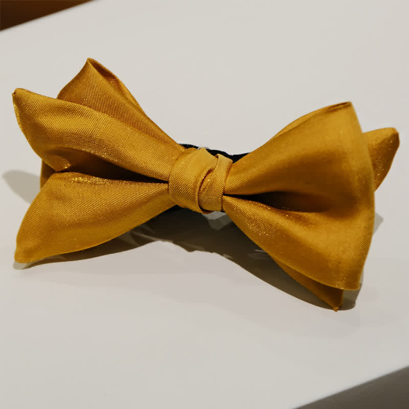 Papillon a punta oversize dalla forma unica Golden Life da uomo