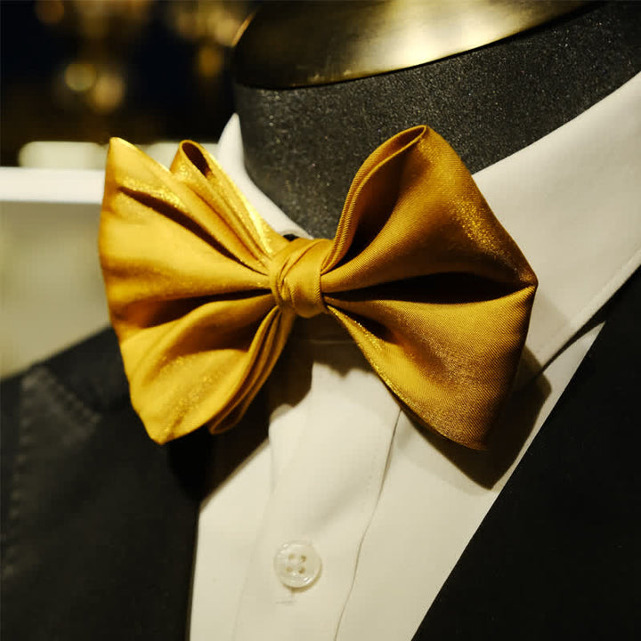 Papillon a punta oversize dalla forma unica Golden Life da uomo