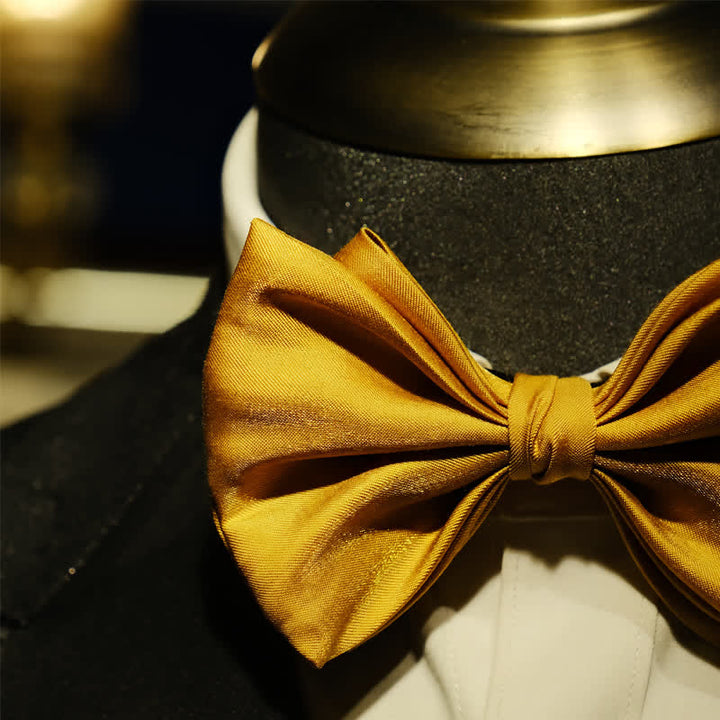 Papillon a punta oversize dalla forma unica Golden Life da uomo