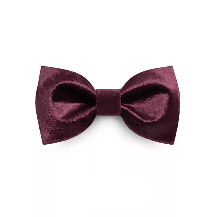 Papillon da uomo romantico in velluto bordeaux - Stile n. 3 - Papillon - image 16