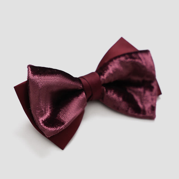Papillon da uomo romantico in velluto bordeaux - image 9