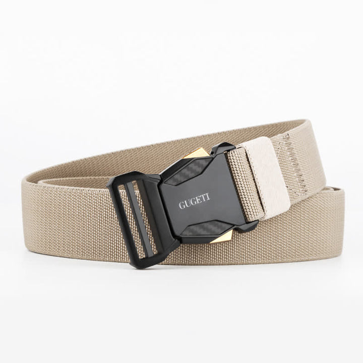 Cintura tattica da uomo Simple Sport nera in nylon a sgancio rapido