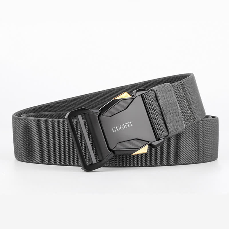 Cintura tattica da uomo Simple Sport nera in nylon a sgancio rapido