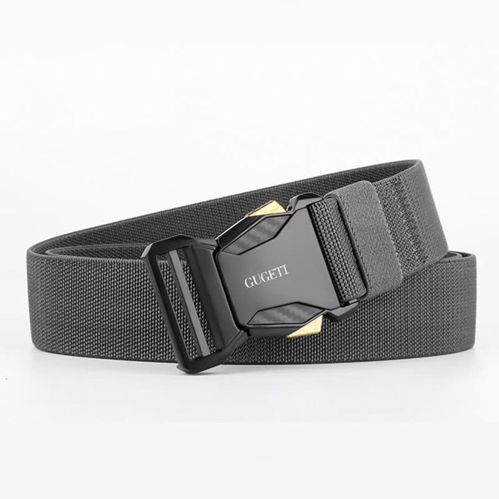 Cintura tattica da uomo Simple Sport nera in nylon a sgancio rapido