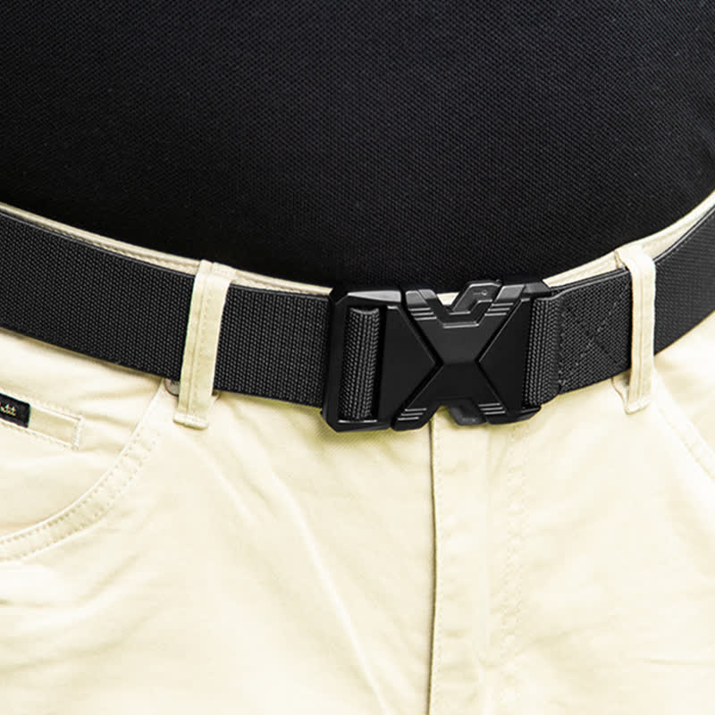 Cintura tattica da uomo in nylon spesso con fibbia a sgancio rapido