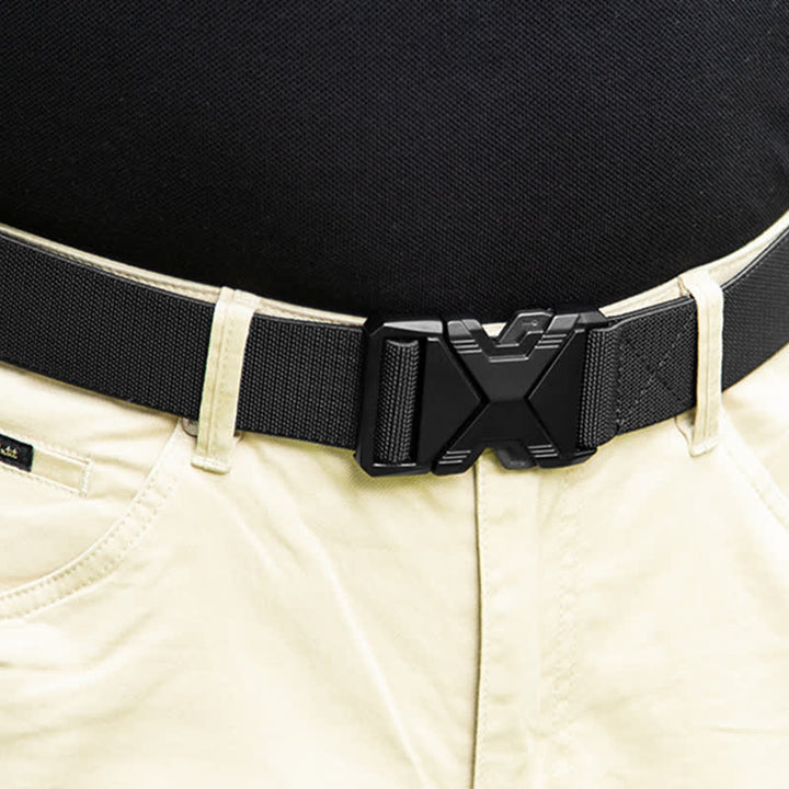 Cintura tattica da uomo in nylon spesso con fibbia a sgancio rapido