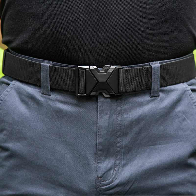 Cintura tattica da uomo in nylon spesso con fibbia a sgancio rapido