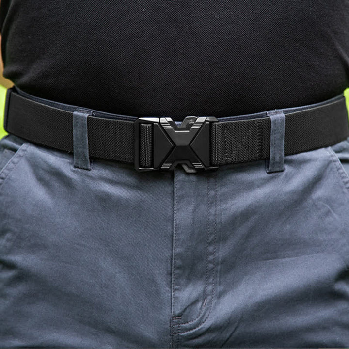 Cintura tattica da uomo in nylon spesso con fibbia a sgancio rapido